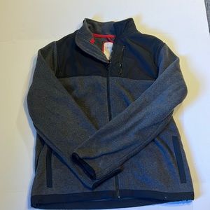 Aeropostale full-zip sweater two-tone material medium